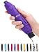 Fidus Small Windproof Travel Umbrella - Compact Folding Light Portable Sun & Rain Outdoor Golf Umbrella for Women Men Kids-Purple