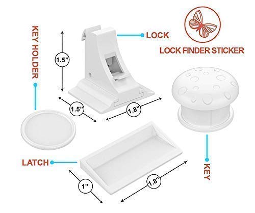 4 Cabinet+Drawers+Magnetic+Safety+Locking