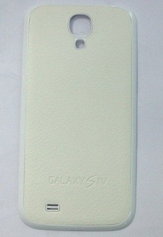 SuperGuard Samsung Galaxy S4 Battery Cover, Lychee Pattern PU Leather Plastic Housing Replacment Back Cover for Samsung Galaxy SIV S4 i9500 i9505 (White)
