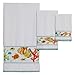 Creative Bath Rainbow Fish Bath Towel Set - 1 Bath Towel, 1 Hand Towel and 1 Washcloth