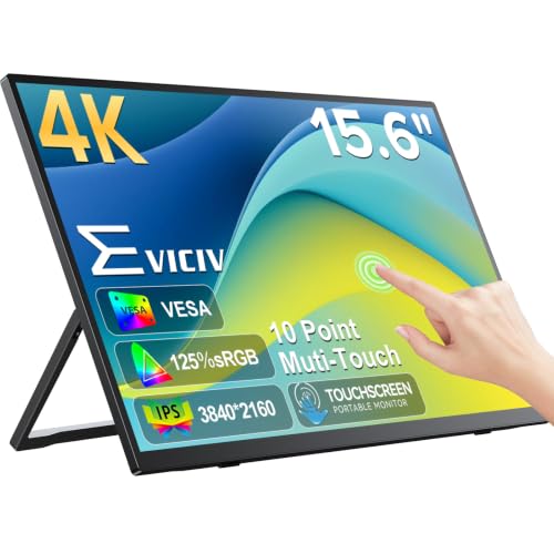 EVICIV Portable 4K Touchscreen Monitor