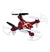 Syma X12S-G Micro Nano Drone Mini Quadcopter with Controller and Prop Guards RTF Easy for Beginners Red