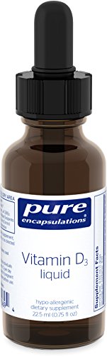 Pure Encapsulations - Vitamin D3 Liquid - Hypoallergenic Support for Bone, Breast, Prostate, Cardiovascular, Colon and Immune Health* - 22.5 ml (0.75 fl oz)