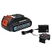 BLACK+DECKER 20V MAX Lithium Battery w/ Charger, Bluetooth (LBXR20BTK)