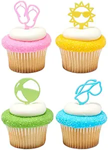 Summer Fun Cupcake Picks - 24 pc