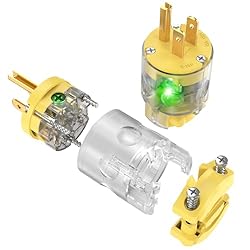 NEMA 5-15 Extension Cord Repair Ends Illuminated