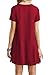 YMING Women's Casual Short Sleeve Multicolor Loose T-Shirt Dress XS-4XL