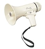 Champion Sports Megaphone, 4-8W, 400 Yard Range, White
