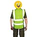 GOGO 5 Pockets High Visibility Zipper Front Breathable Safety Vest with Reflective Strips, Uniform Vest-Blue-M