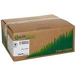 Webster RNW4060 Plastic Earthsense Recycled Waste Can Liner, 1.65 Mil, Flat Seal, 39" x 33", in Individually Folded Dispensing Bag, Black (Pack of 100)