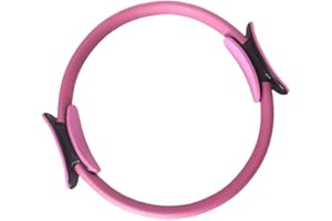 Kqinustyu Pilates Ring Magic Fitness Pilates Circle with Dual Padded Handles Exercise Resistance Equipment for Toning & Sculpting Inner & Outer Thighs Yoga Pilates Ring for Abs and Legs Weight Loss