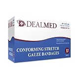 Dealmed Stretch Gauze Bandage Roll, Sterile, 12 per Box (4")