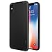 EasyAcc Case for iPhone X, [Support Wireless Charging] Black TPU Cover Phone Case Matte Finish Slim Profile Phone Protectors Compatible iPhone X