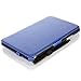 MoKo Slim-Fit Multi-angle Folio Cover Case for Lenovo IdeaTab A1000 7-Inch Android Tablet, Carbon Fiber BLUE