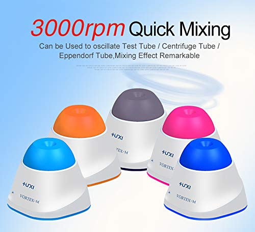 HuXi Vortex M Waterproof Lab Mini Vortex Mixer Shaker Centrifuge Test Tubes Oscillate Test Tube Eppendorf Tube Orbital Shaker (Pink) - Thumbnail 3