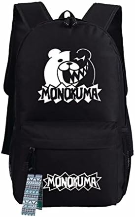 ZFX Anime Game Danganronpa: Trigger Happy Havoc Oxford Backpacks Middle Junior High School Students DTHH Cartoon Shoulder Bags Schoolbag Black C
