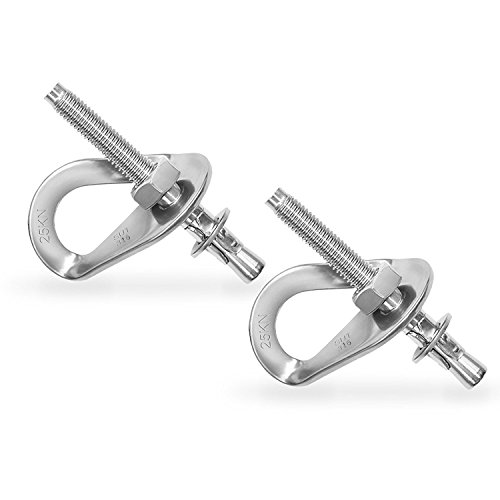 NewDoar 316 Stainless Steel Ring Chain Bolt Hanger Safe Rock Climbing Hangers 2 Pack - Thumbnail 5