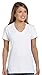 Hanes Women's Nano- V-Neck T-Shirt White Small