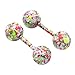 PiercingJ Pair 18G Piercing Stainless Steel Candy Color Cartilage Helix Tragus Barbell Stud Earrings