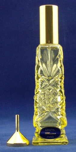 Scent Spray-Bottle, Yellow Quartz Rectangular in in Blue Gift Box
