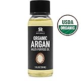 Organic Argan Oil by SR Naturals ~ 100% Multi-Purpose Oil for Hair & Skin ~ USDA Certified Organic,100% Pure, Cold Pressed