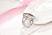 Weina Women's 925 Sterling Silver 11.98cttw Gemstone Filled Huge Morganite Ring Size 6 7 8 9 10