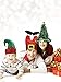 Jovitec 3 Pieces Christmas Hat Novelty Decoration Hats Include Santa Pants Hat Elf Hat Christmas Tree Hats for Adults and Kids