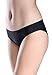 Wealurre Seamless Underwear Invisible Bikini No Show Nylon Spandex Women Panties (Black,M)