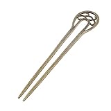 uxcell Metal Women Party Hair Stick Pick Fork Hairpin 16cm Long Bronze Tone