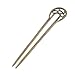 uxcell Women 16cm Long Metal Wedding Party Hair Stick Pick Fork Hairpin Bronze Tone