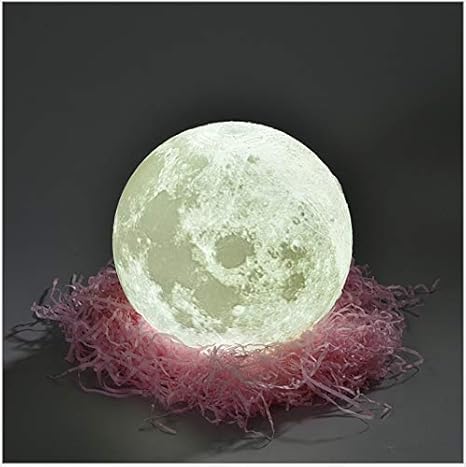 3D Bezaubernde Mondlampe Zwei Farben Mondnachtlicht'Liebe Dich Bis Zum Mond Und Zurück' Nachtlampe