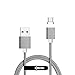 NetDot Gen7 Nylon Braided USB-C Magnetic Fast Charging Cable Compatible with Type-C Smartphone(3.3ft USB-C/3 Pack Gray)