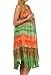 Sakkas 605 Desert Sun Caftan Dress / Cover Up - Coral / Brown - One Size