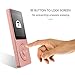 AGPTEK A02 MP3 Player with Bluetooth 5.3, 1.8 inch Screen Portable Music Player with Speaker, FM Radio, Voice Recorder, Supports Expanded Up to 128GB(Rose Gold, 8GB)