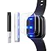 Redluckstar for Fitbit Versa 2 Screen Protector, 3D Tempered Glass Curved Edge Full Cover HD Clear Ultra Fit Bubble-Free Anti-Scratch 9H Protective Glass Film for Fitbit Versa 2 Smartwatch (2 Pack)