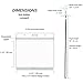 Mifflin-USA - Lanyard with Clear Horizontal Card Protector - Black, 4x3 Inch, 25 PK - ID Name Badge Holder with Lanyard Set