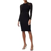 French Connection Womens Viven Paneled Long Sleeve Dress