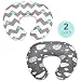 Stretchy Nursing Pillow Covers-2 Pack Nursing Pillow Slipcovers for Breastfeeding Moms,Ultra Soft Snug Fits On Infant Nursing Pillow,Clouds Whales