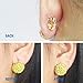 YAVIS [Update] Earring Backs Earring Lifters - 3 Pairs of Adjustable Hypoallergenic Earring Lifts for Women Ear Lobe Support Patches(18k Gold Plated, Silver Plated, Rose Gold Plated-Crown Style)