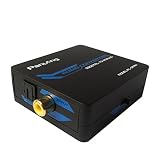 Panlong Digital to Analog Audio Converter Digital Optical Toslink/SPDIF or Coaxial Inputs to L/R RCA and 3.5mm Jack Outputs