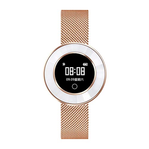 ❤️MChoice❤️X6 Blood Pressure/Blood Oxygen/Heart Rate Monitor Girls Waterproof Smart Bracelet Watch (Rose Gold) - Thumbnail 2