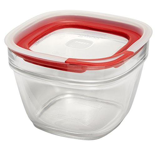 Rubbermaid Easy Find Lid Glass Food Storage Container, 51/2 Cup