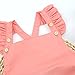 Puseky Infant Newborn Baby Girls Ruffle Romper Jumpsuit Sunsuit Bodysuit Outfits (0-3 Months, Pink)