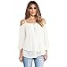 HN Women Spaghetti Strap Blouse Off Shoulder Casual Shirt Tops On Sale