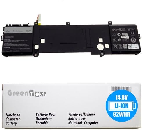 GreenTech New 191YN Replacement Battery for Alienware 15 R1 and Alienware 15 R2 - GreenTech 14.8V 92Whr 8 Cell Primary Battery 2F3W1 410GJ