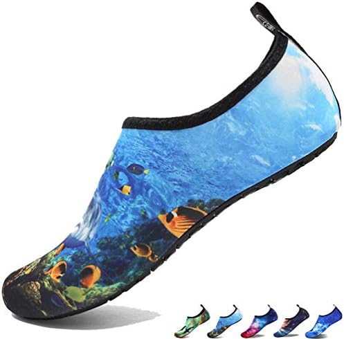LANSEYAOJI Women's Barefoot Quick-Dry Water Shoes Men's Kid's Aqua Swimming Socks Unisex for Beach Surf Snorkel Diving Yoga