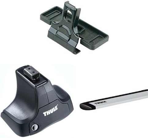 Amazon Thule スーリー ベースキャリア3点セット 三菱 デリカd 5 Cv5w フット ウイングバー 取付キット 取付けフック ホルダー 車 バイク