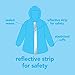 Green Sprouts Baby Toddler Girls' Lightweight Raincoat, Gray, 3T/4T
