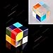 CLAKION 1 Pcs Optical Glass Prism RGB Dispersion Prism X-Cube for Physics Teach Decoration Art