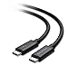 Certified Cable Matters 40 Gbps Thunderbolt 3 Cable (USB C Thunderbolt Cable) in Black 3.3 Feet Supporting 100W Charging